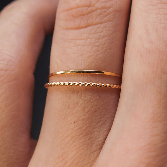 14K Gold Fill  Ring (2 Set)